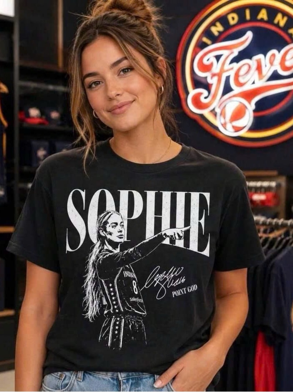 SOPHIE Graphic Tee - Black Women’s Crewneck Top